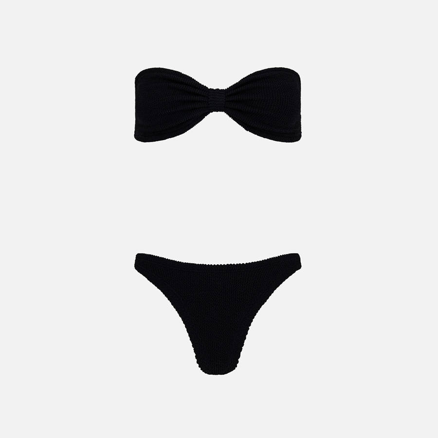 Black Women Kith Hunza G Tina Bikini Swim | 6520-HGDIT
