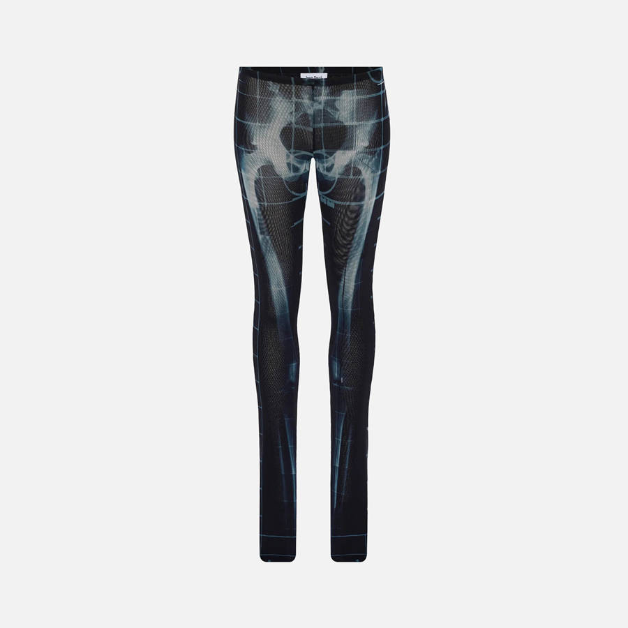 Black Women Kith Jean Paul Gaultier Mesh Flare Jeans | 9587-VLFUZ