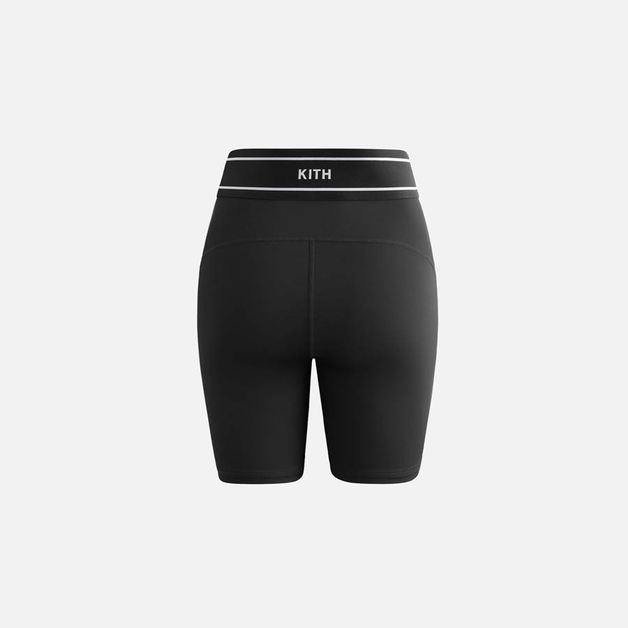 Black Women Kith Lana Biker Shorts | 7194-LSNYZ