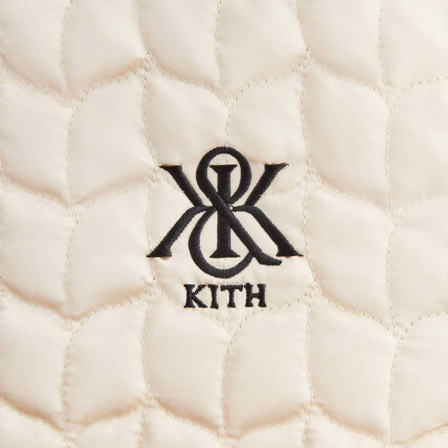 Black Women Kith Landry Cropped Satin Bomber Jackets | 7412-CTIVL