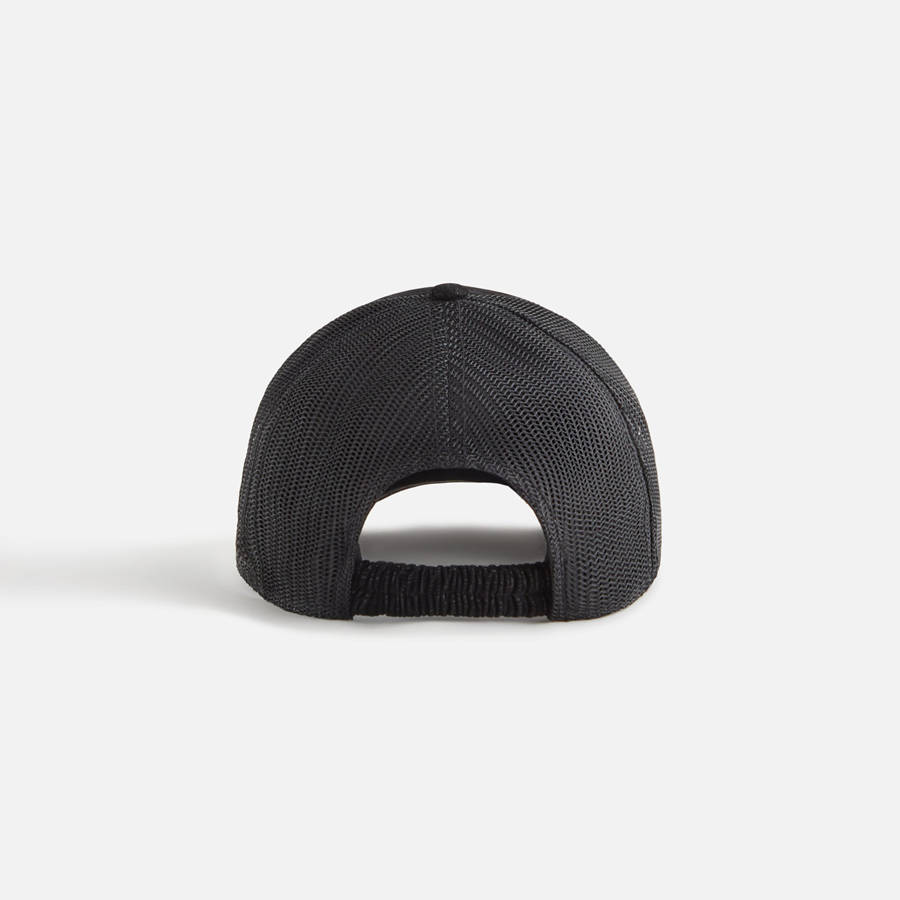 Black Women Kith Leather Trucker Cap Headwear | 8039-LOYVQ