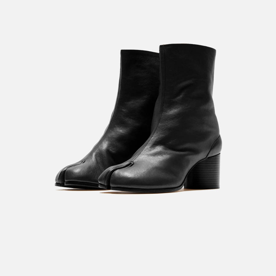 Black Women Kith Maison Margiela Tabi Ankle – Black Boots | 4368-INQGB