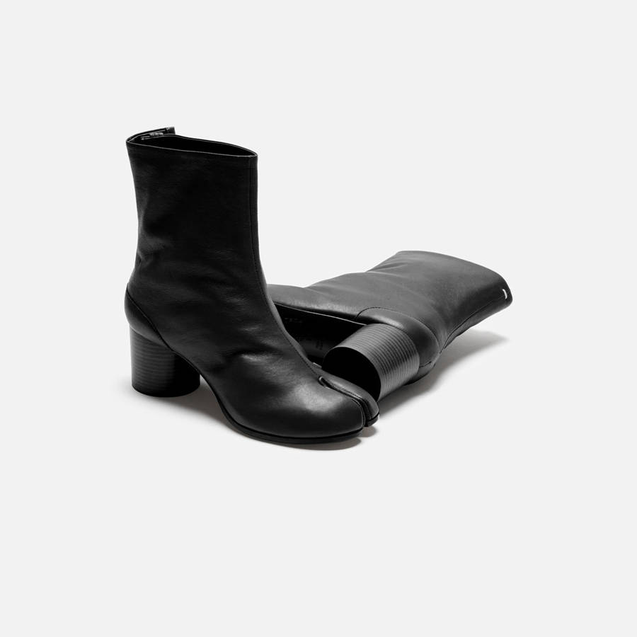 Black Women Kith Maison Margiela Tabi Ankle – Black Boots | 4368-INQGB