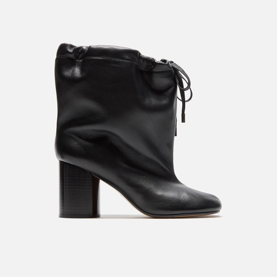 Black Women Kith Maison Margiela WMNS Drawstring Tabi Ankle Boots | 5981-SNWOB