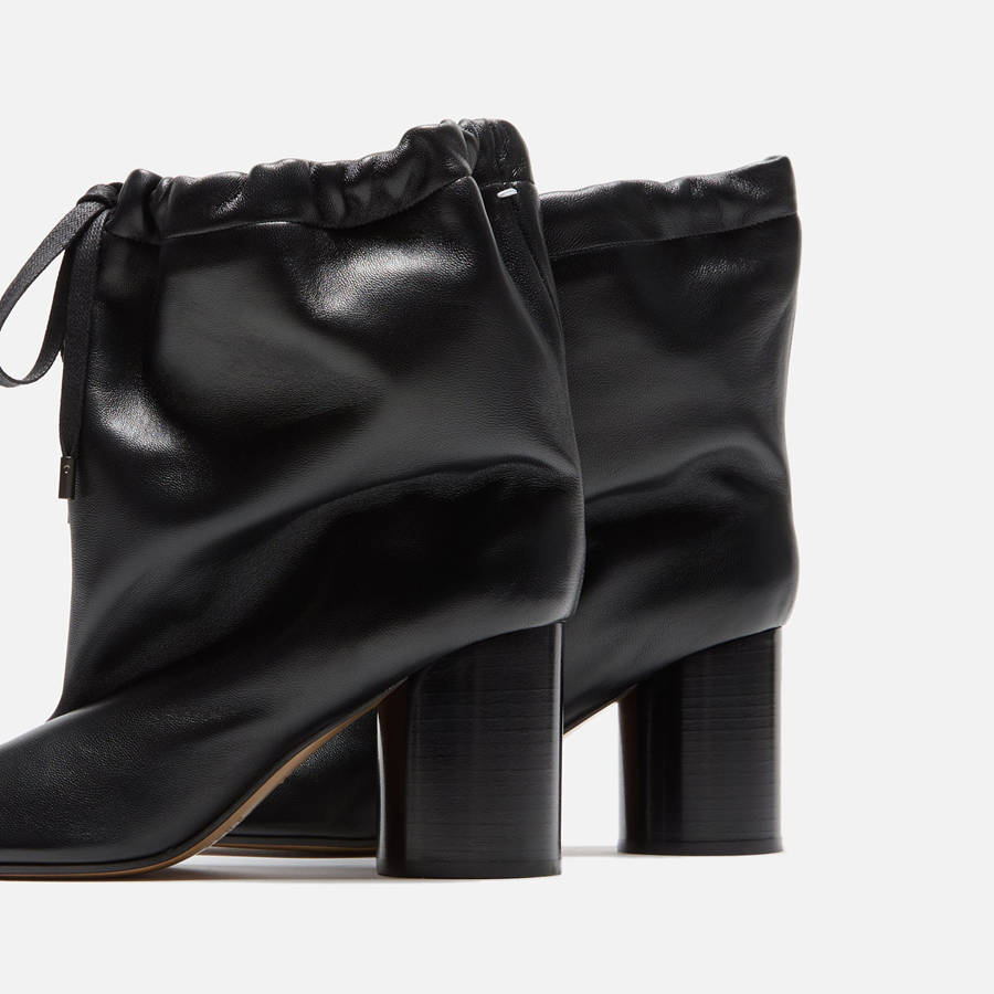 Black Women Kith Maison Margiela WMNS Drawstring Tabi Ankle Boots | 5981-SNWOB