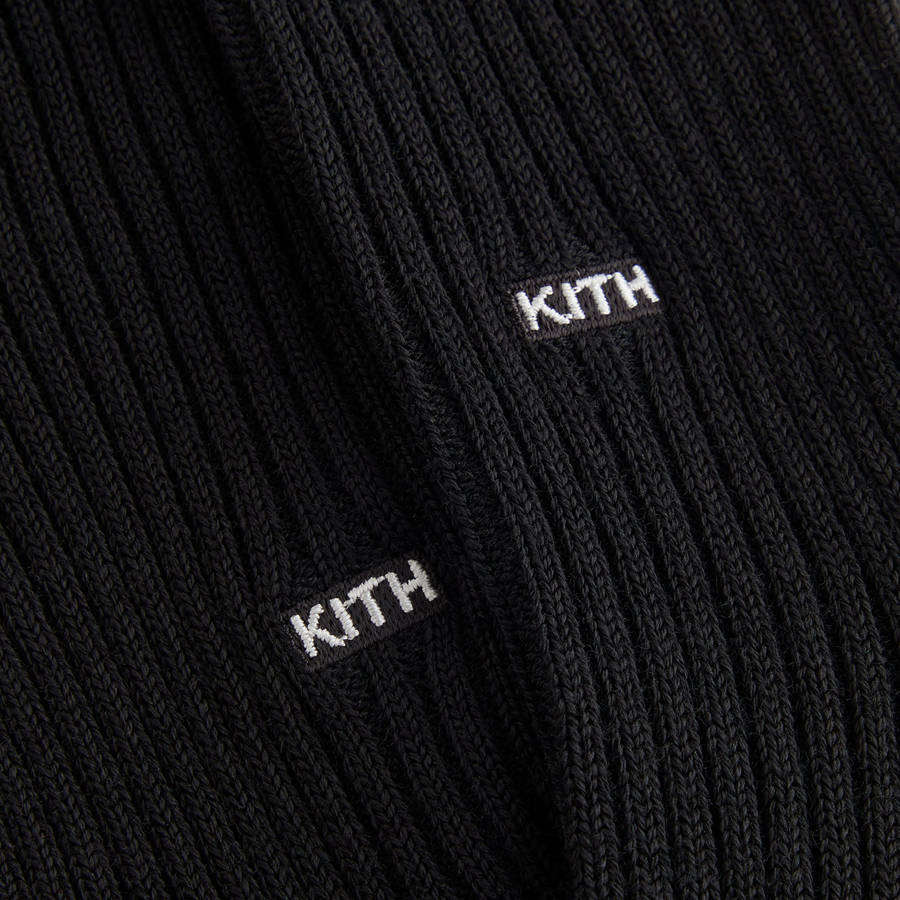 Black Women Kith Merino Thigh High Underwear | 1759-RSFLZ