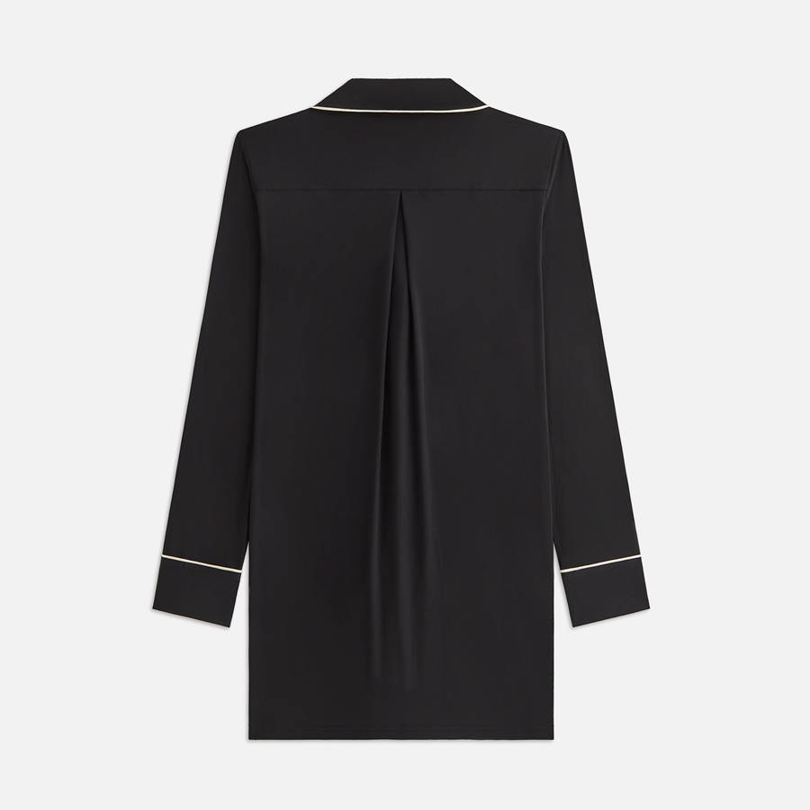 Black Women Kith Modal Sleep Shirts | 8052-YBASN