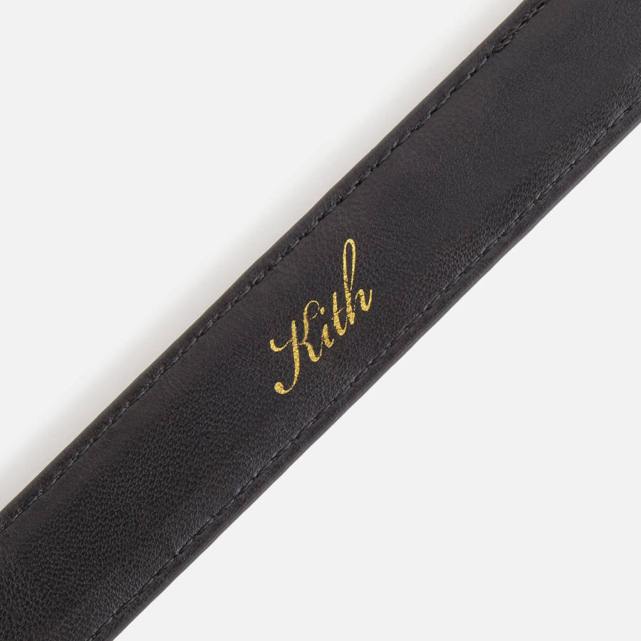 Black Women Kith Monogram Debossed Saffiano With Pouch Belts | 4207-KZQJH
