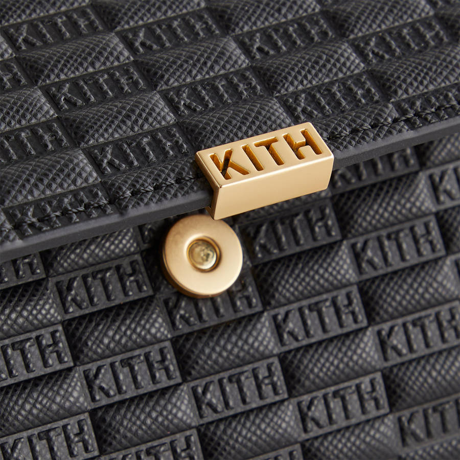 Black Women Kith Monogram Flap Wallet Wallets | 6342-SWGOB