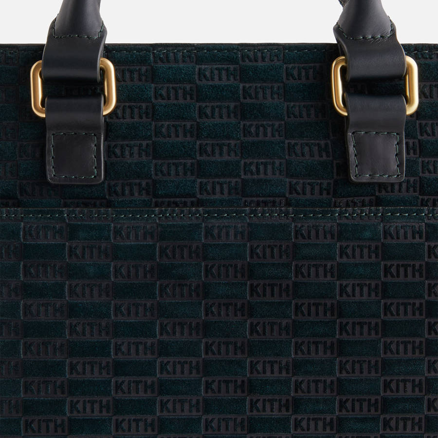 Black Women Kith Monogram Suede Mini Document Bags | 3685-PYCUG