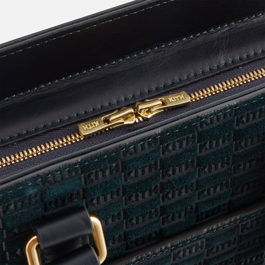 Black Women Kith Monogram Suede Mini Document Bags | 3685-PYCUG