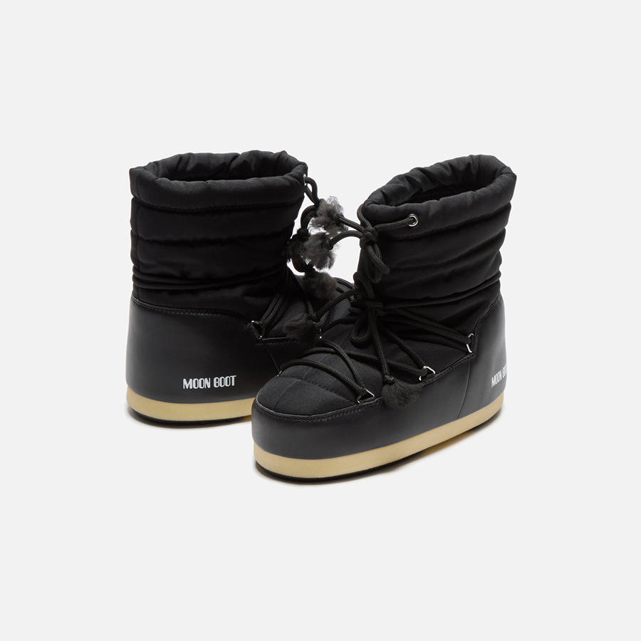 Black Women Kith Moon EVX Light Low Nylon Boots | 8530-NVTMO