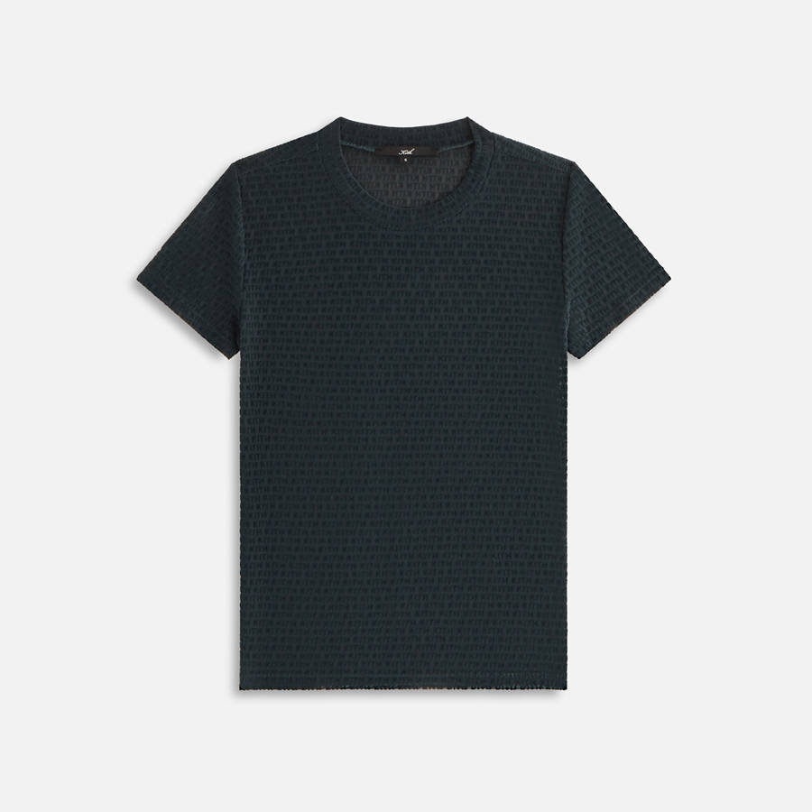 Black Women Kith Mulberry IV Monogram Mesh T-Shirt | 4925-XFJTR