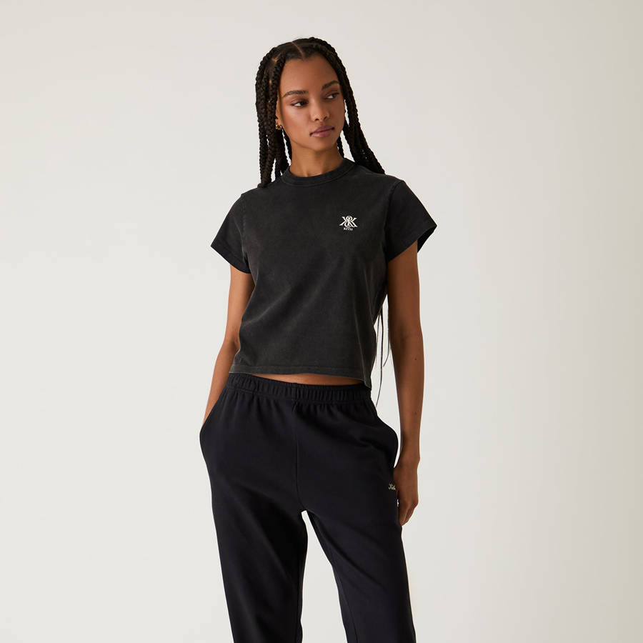 Black Women Kith Mulberry Vintage T-Shirt | 6321-FDMJE