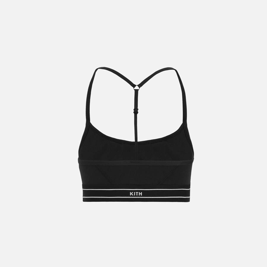 Black Women Kith Nadia Low Impact Bra Underwear | 8412-HDNUW