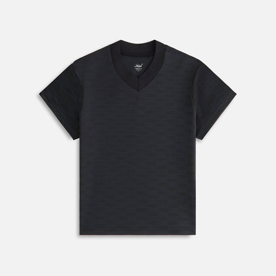 Black Women Kith Nicci Monogram Jersey T-Shirt | 8197-GALDB