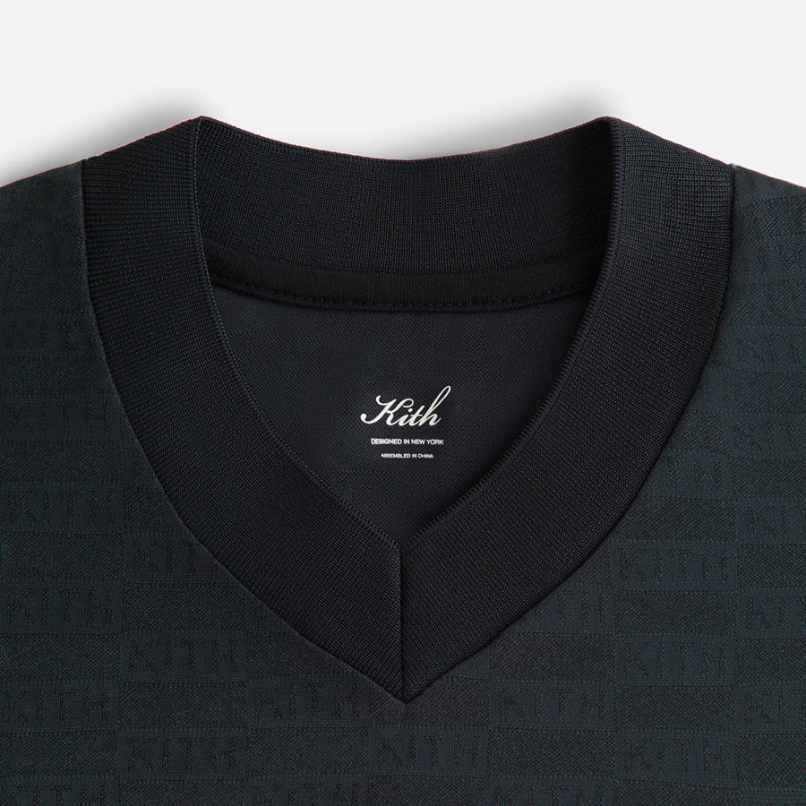 Black Women Kith Nicci Monogram Jersey T-Shirt | 8197-GALDB