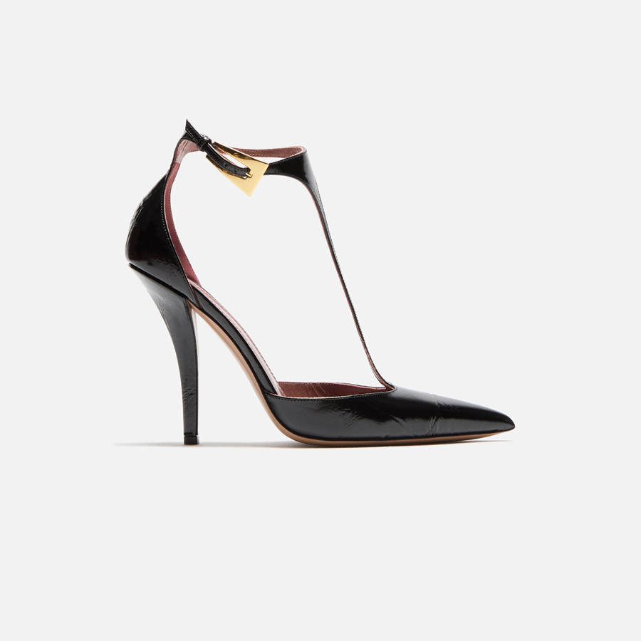 Black Women Kith Paris Texas Jessica T-Strap Pump 105 Heels | 5948-UTERG