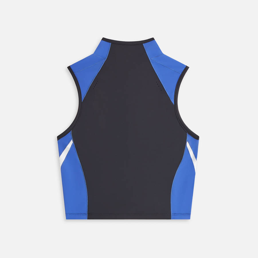 Black Women Kith Peryn Panelled Half Zip Tank Top Shirts | 9047-WBZJG
