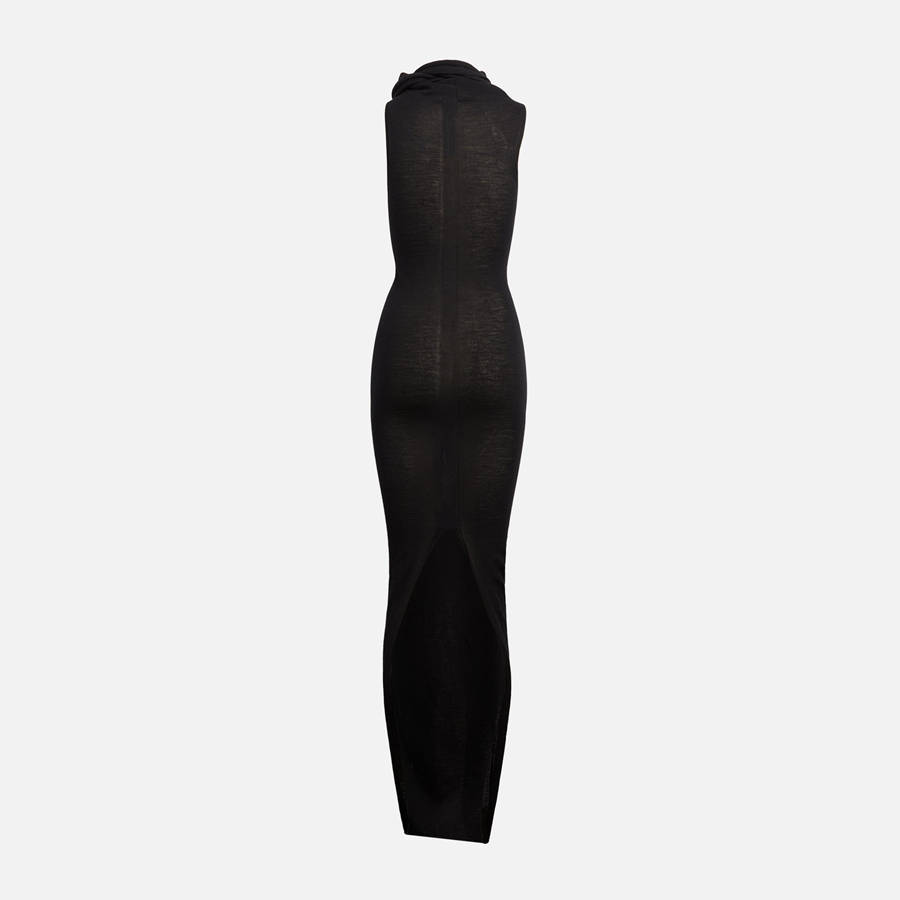 Black Women Kith Rick Owens Banded T Dress | 0254-EDBSQ