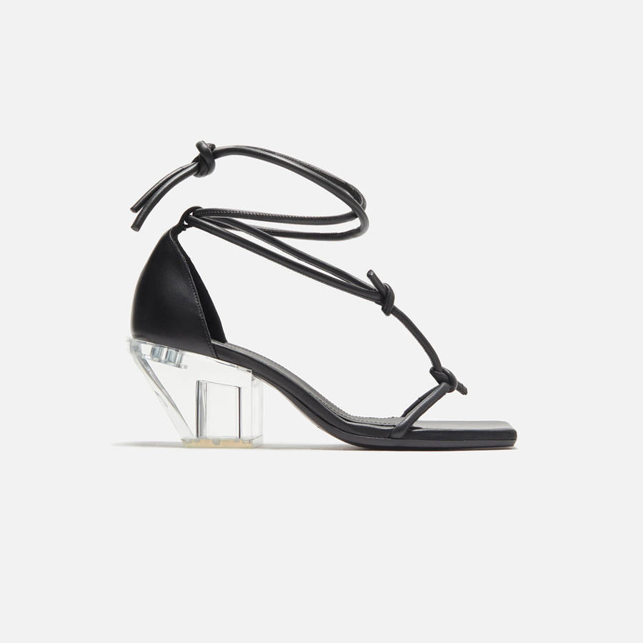 Black Women Kith Rick Owens Sliver Sandal Heels | 8947-YVQUK