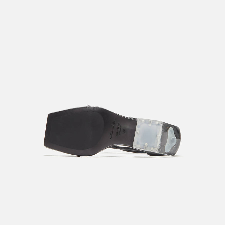 Black Women Kith Rick Owens Sliver Sandal Heels | 8947-YVQUK