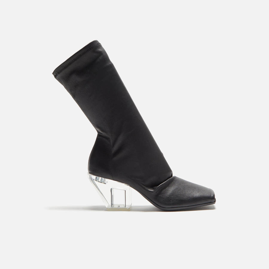Black Women Kith Rick Owens Stretch Sliver Heels | 2590-TLNPK