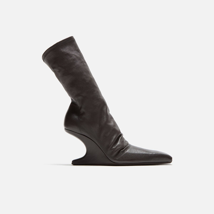Black Women Kith Rick Owens WMNS Cantilever 8 Wedge Ankle Boots | 9267-QEUBI