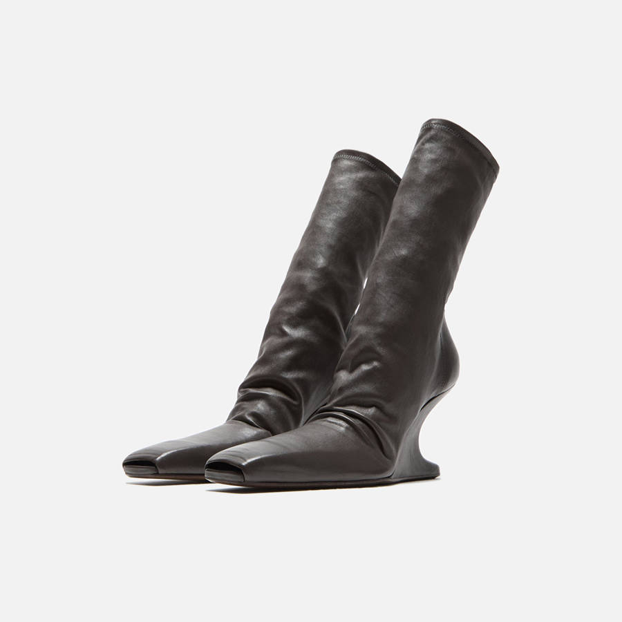 Black Women Kith Rick Owens WMNS Cantilever 8 Wedge Ankle Boots | 9267-QEUBI