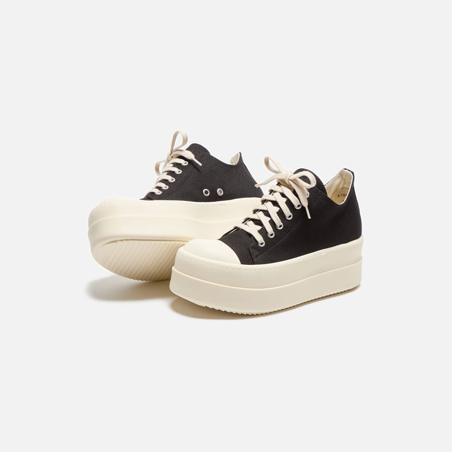 Black Women Kith Rick Owens WMNS DRKSHDW Double Bumper Low Sneakers | 0278-KHGJR