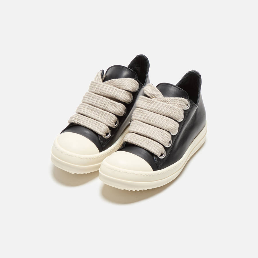 Black Women Kith Rick Owens WMNS Jumbo Laced Low Sneakers | 7034-BYCXR