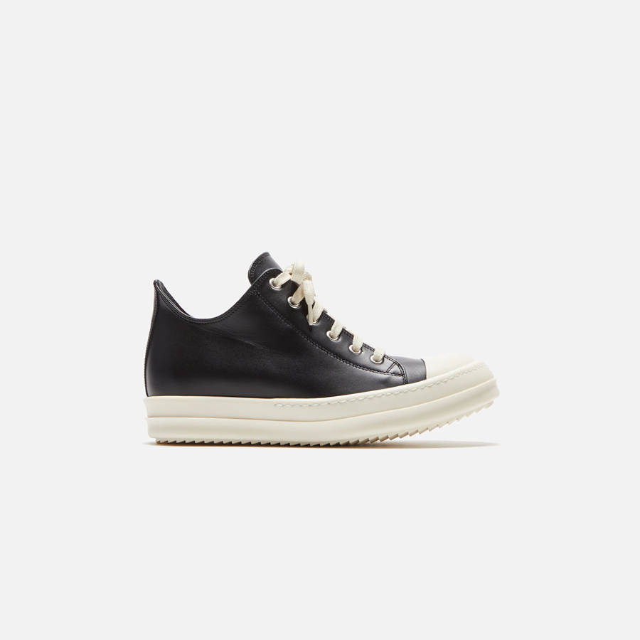 Black Women Kith Rick Owens WMNS Scarpe in Pelle Low Sneakers | 8945-WRQMZ
