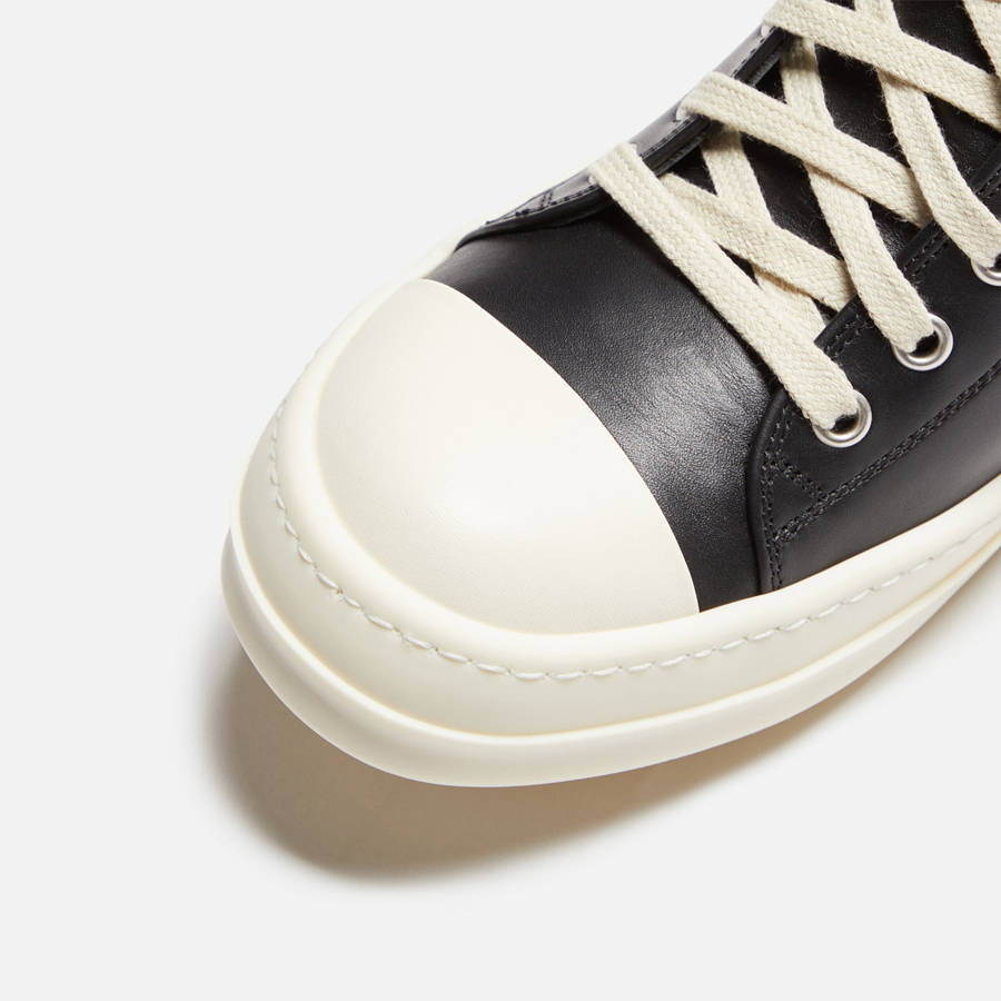 Black Women Kith Rick Owens WMNS Scarpe in Pelle Low Sneakers | 8945-WRQMZ