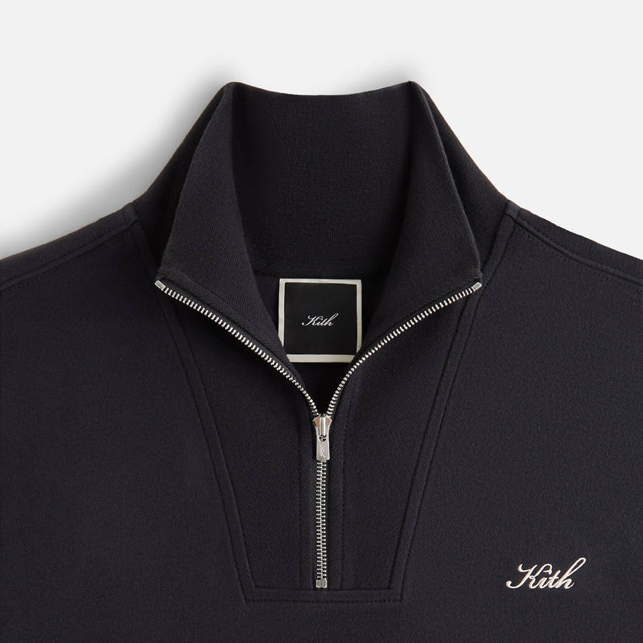 Black Women Kith Ryder Quarter Zip Sweatshirts | 4132-VIBGJ
