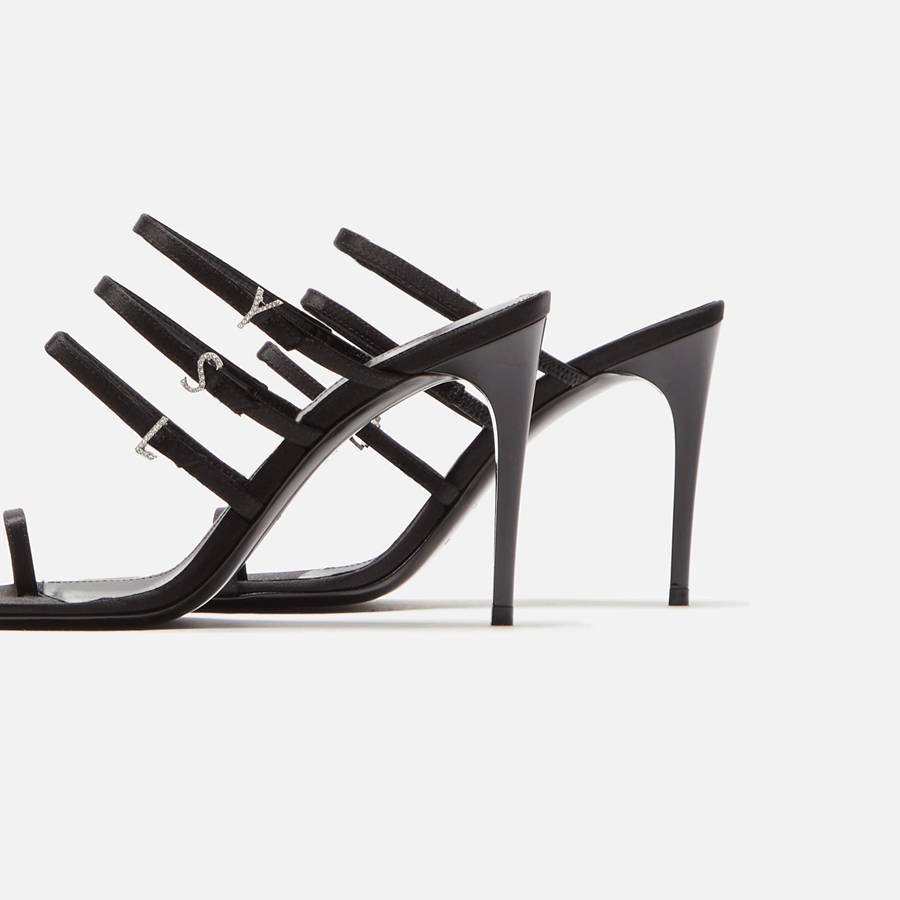Black Women Kith Saint Laurent Free 95 Luz Sandal Heels | 7492-ICLBM