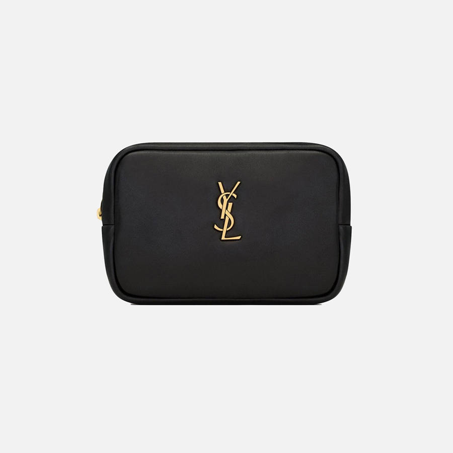Black Women Kith Saint Laurent Mini Cosmetic Pouch Bags | 1243-TGRLP