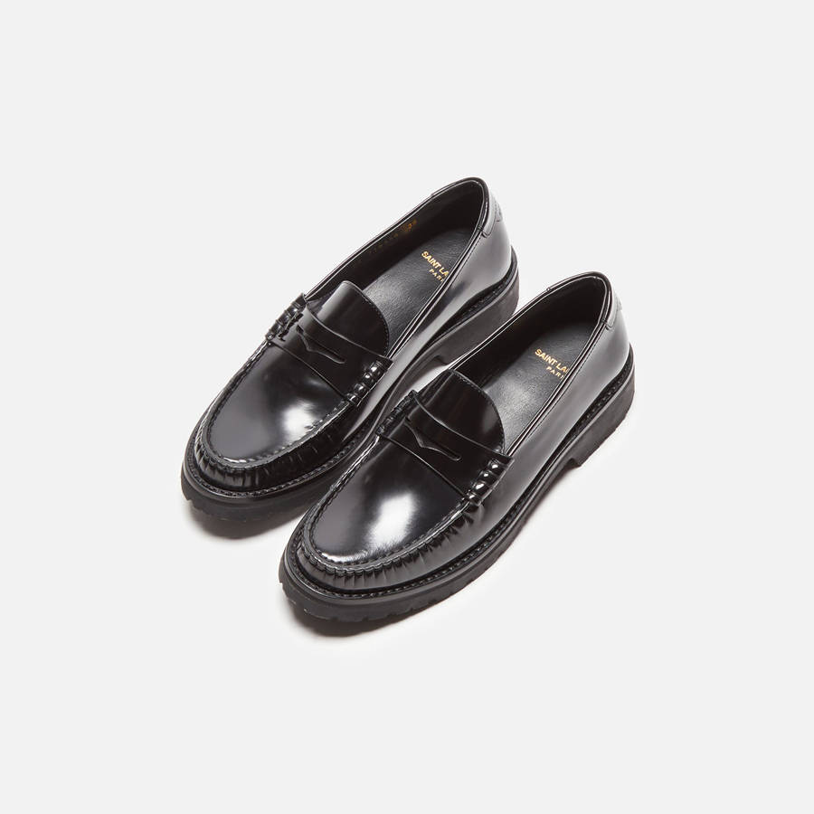 Black Women Kith Saint Laurent WMNS Le 15 SC Loafers | 4693-SMNIR