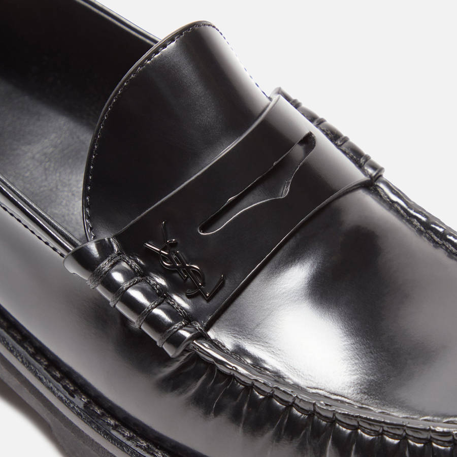 Black Women Kith Saint Laurent WMNS Le 15 SC Loafers | 4693-SMNIR