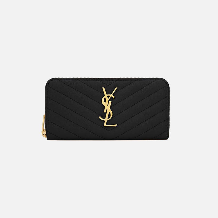 Black Women Kith Saint Laurent YSL (117Y) Mono Wallet Wallets | 1053-NVEQY