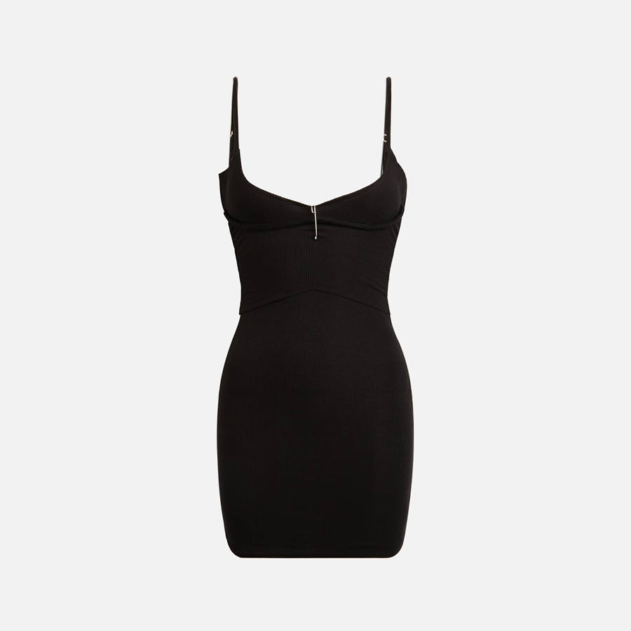 Black Women Kith Sami Miro Vintage Double Layer Tank Dress | 4256-OFEAP