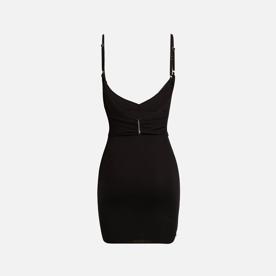 Black Women Kith Sami Miro Vintage Double Layer Tank Dress | 4256-OFEAP
