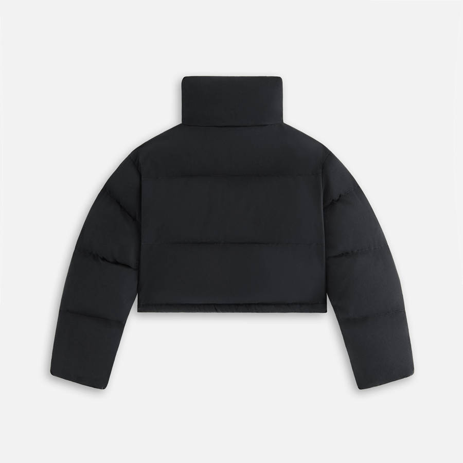 Black Women Kith Shae Cropped Denim Puffers | 0892-FLPYR
