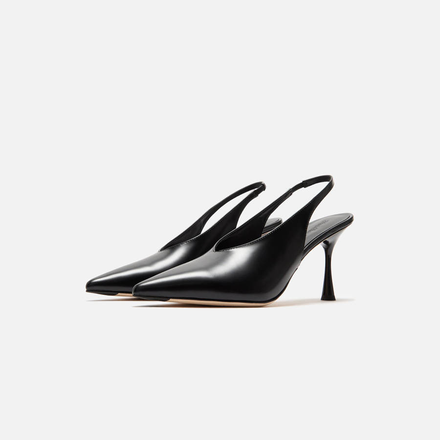 Black Women Kith Studio Amelia Razor 90 Slingback Heels | 7930-ISQJC