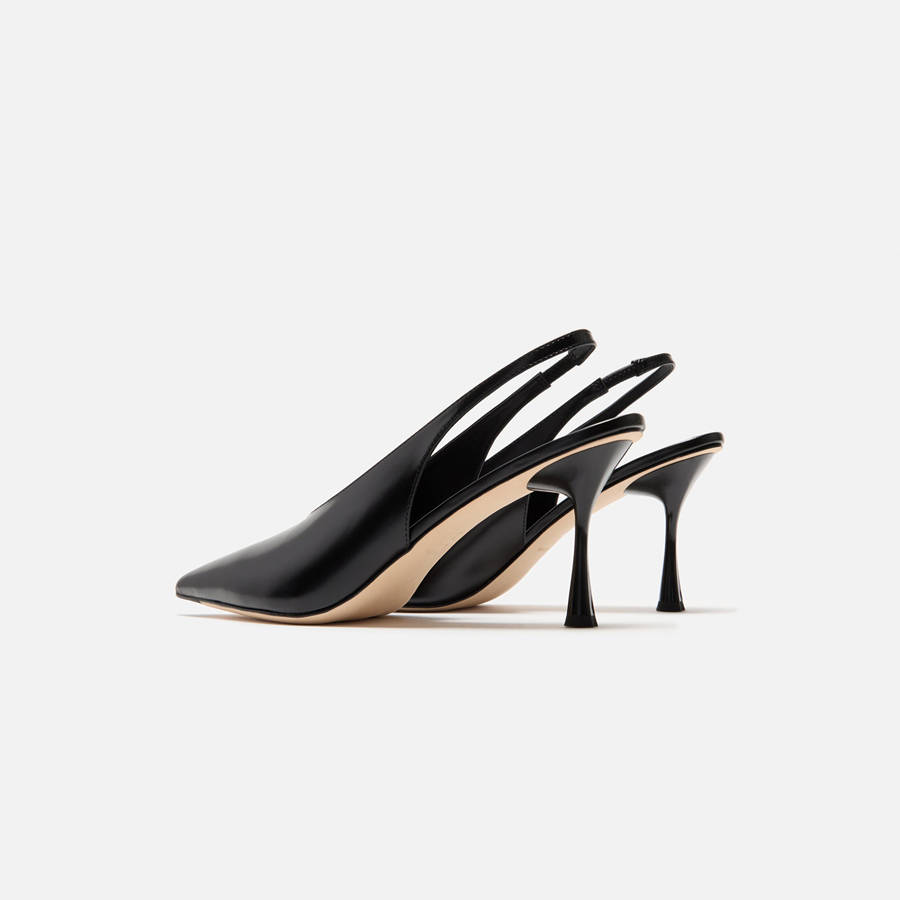 Black Women Kith Studio Amelia Razor 90 Slingback Heels | 7930-ISQJC