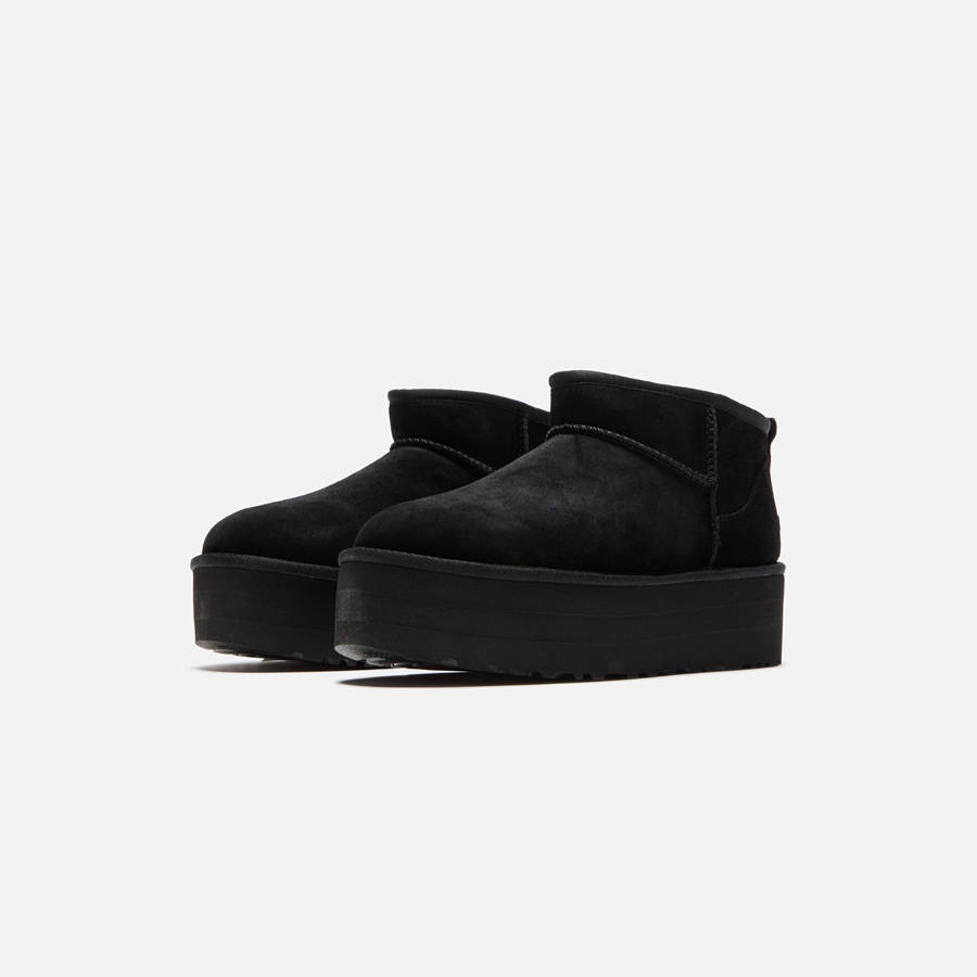 Black Women Kith UGG WMNS Classic Ultra Mini Platform Boots | 8945-GMSHT