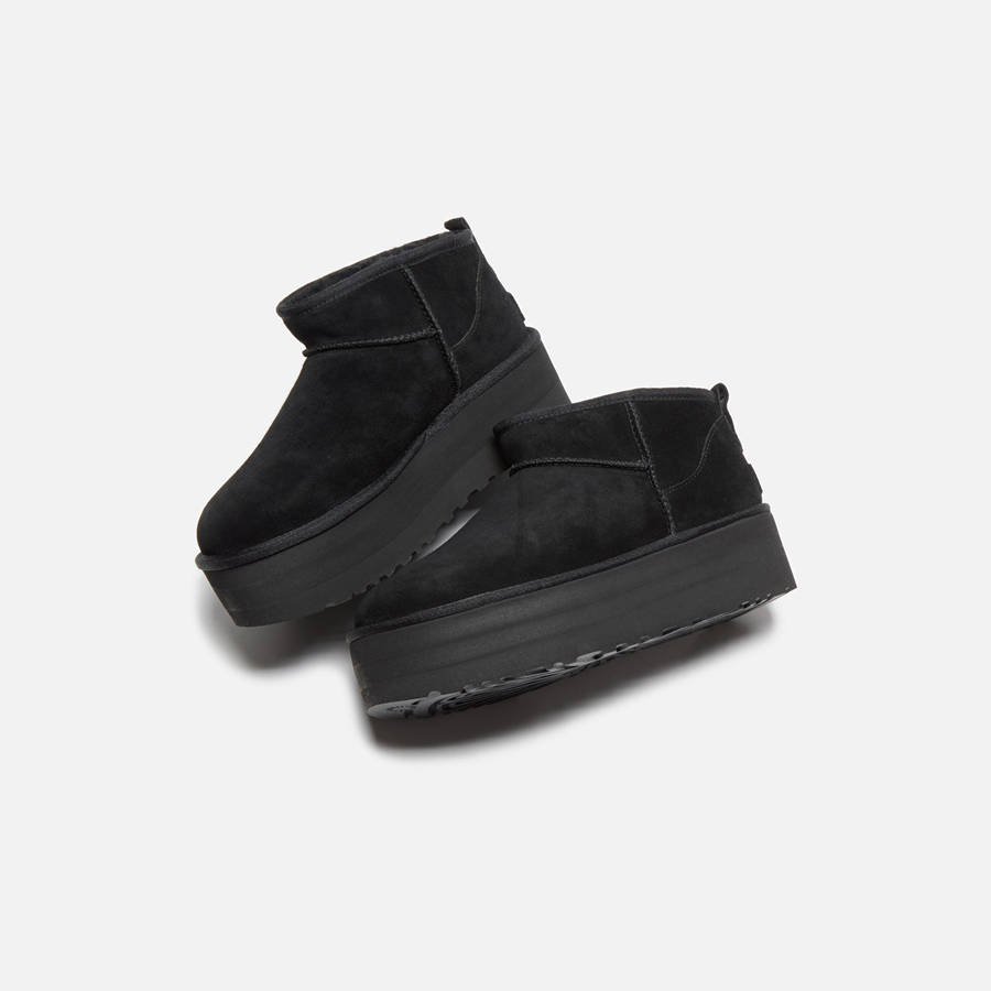 Black Women Kith UGG WMNS Classic Ultra Mini Platform Boots | 8945-GMSHT