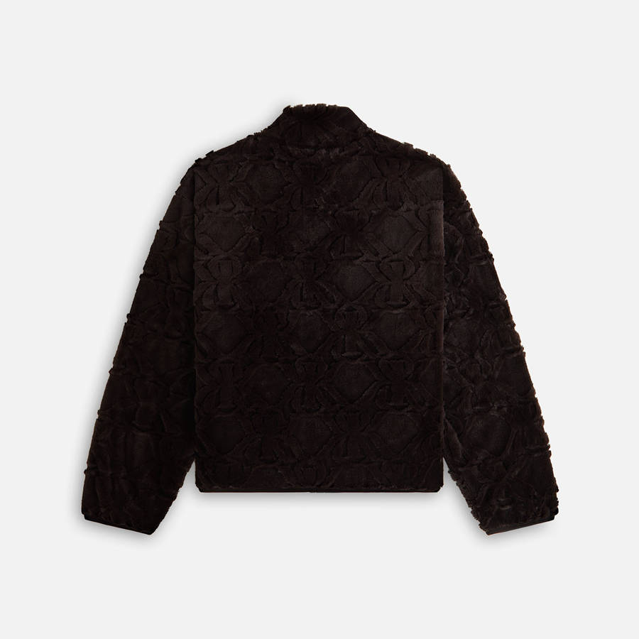 Black Women Kith Waverly II Crest Fur Jackets | 1067-PRUBK