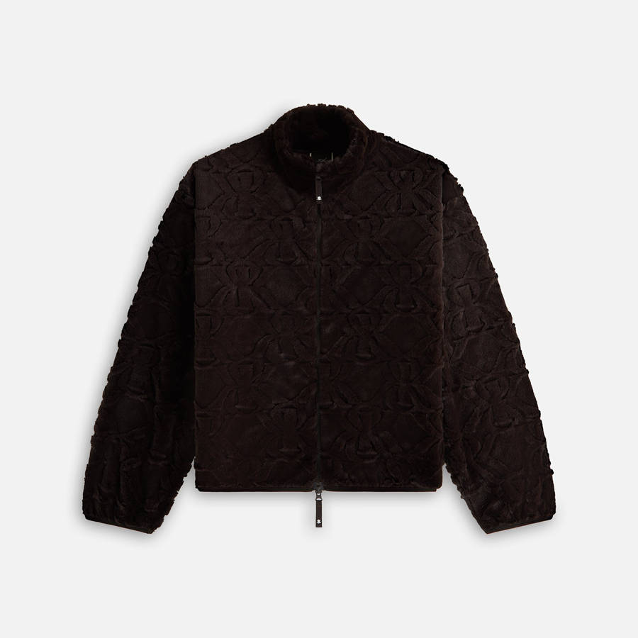 Black Women Kith Waverly II Crest Fur Jackets | 1067-PRUBK