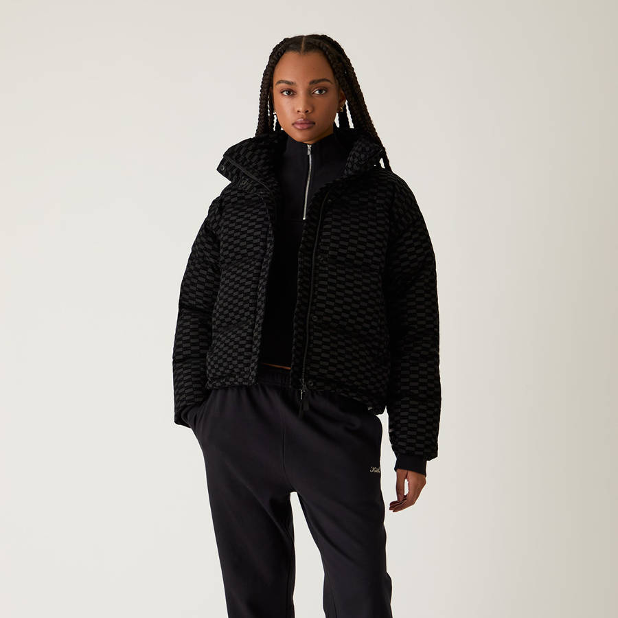 Black Women Kith Wynne Monogram Convertible Puffers | 6205-YECMV
