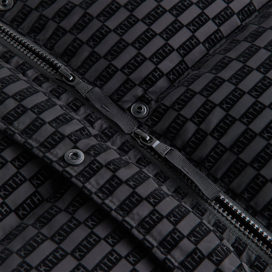 Black Women Kith Wynne Monogram Convertible Puffers | 6205-YECMV